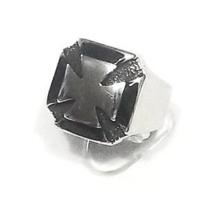 New stainless steel biker ring size 9‎